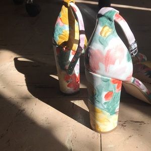 Charlotte Russe Floral Heels